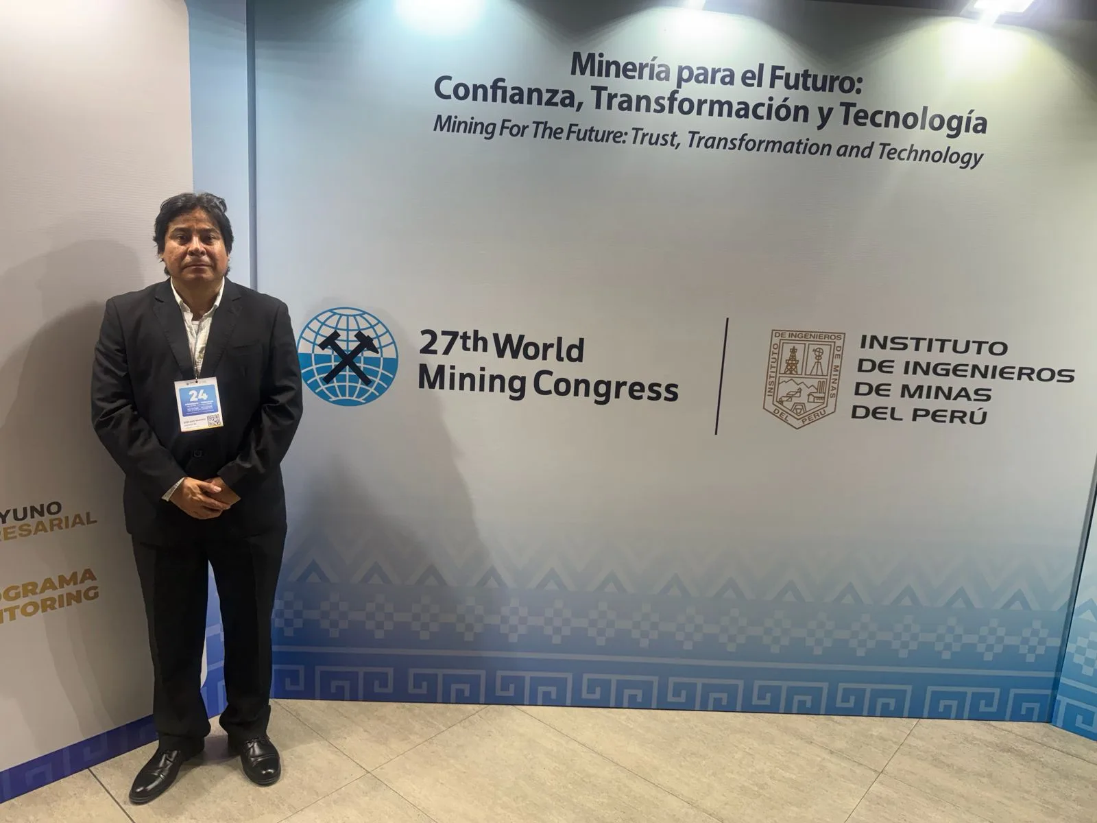 Ing. José Luis Ramírez Castañeda, Gerente General de GEORAM, en el 27th World Mining Congress 2026 en Lima